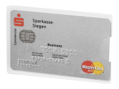 DURABLE Kreditkartenhülle RFID SECURE transparent 5,4 x 8,6 cm, 3 St