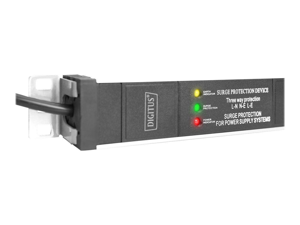 DIGITUS 1HE Aluminium Steckdosenleiste 16A 4000W 250VAC 50/60Hz 7-fach CEE 7/7 3m 2m Zuleitung CEE 7/7 St. DIGITUS 1HE Aluminium Steckdosenleiste 16A 4000W 250VAC 50/60Hz 7-fach CEE 7/7 3m 2m Zuleitung CEE 7/7 St.