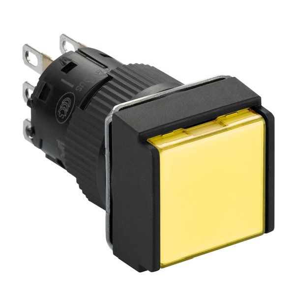 Schneider Electric Leuchtdrucktaster XB6ECW5J1P Quadr gelb LED 12V 1W