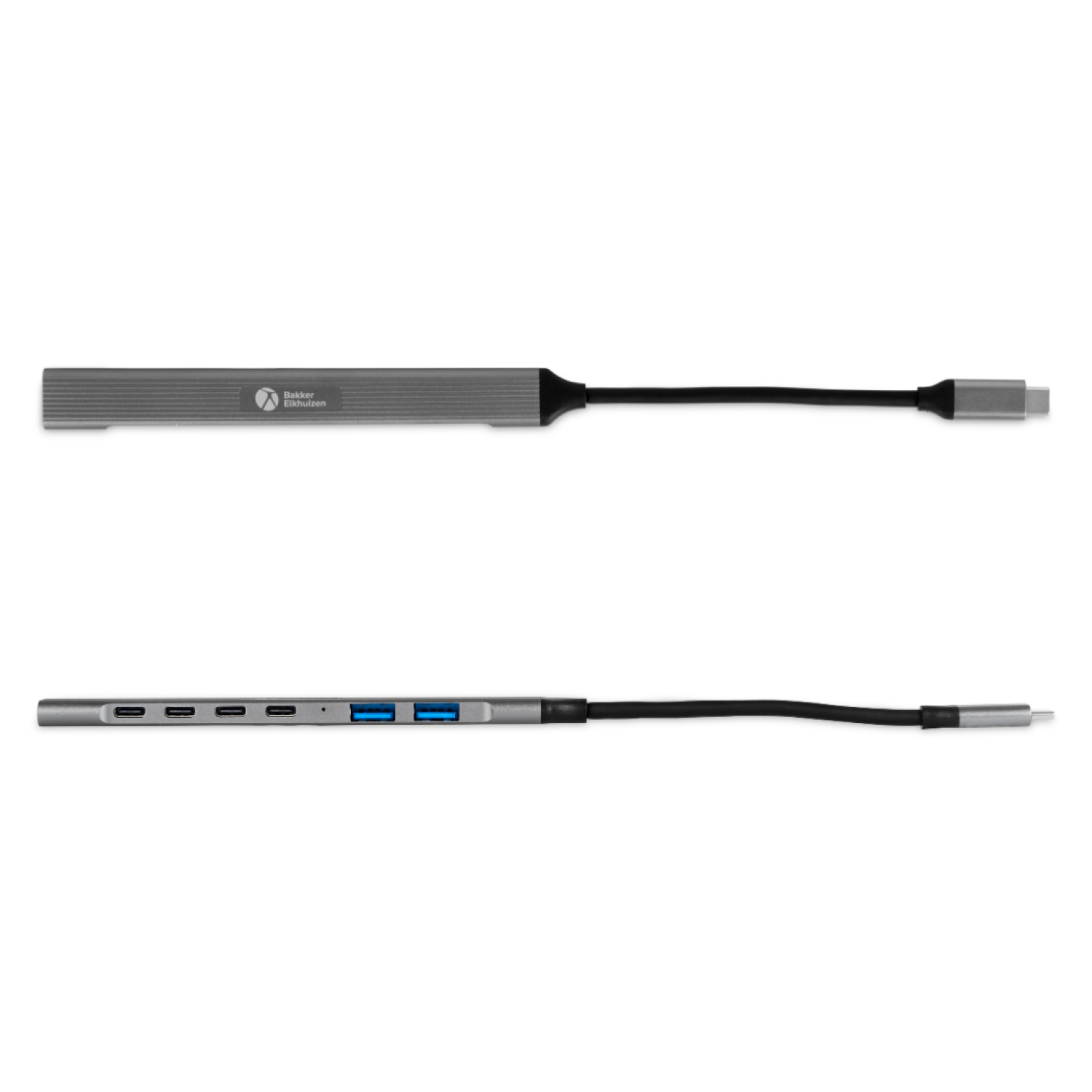 Bakker USB-C Hub 7-in-1 4xUSB-C 2xUSB-A2.0 1xUSB-A3.0
