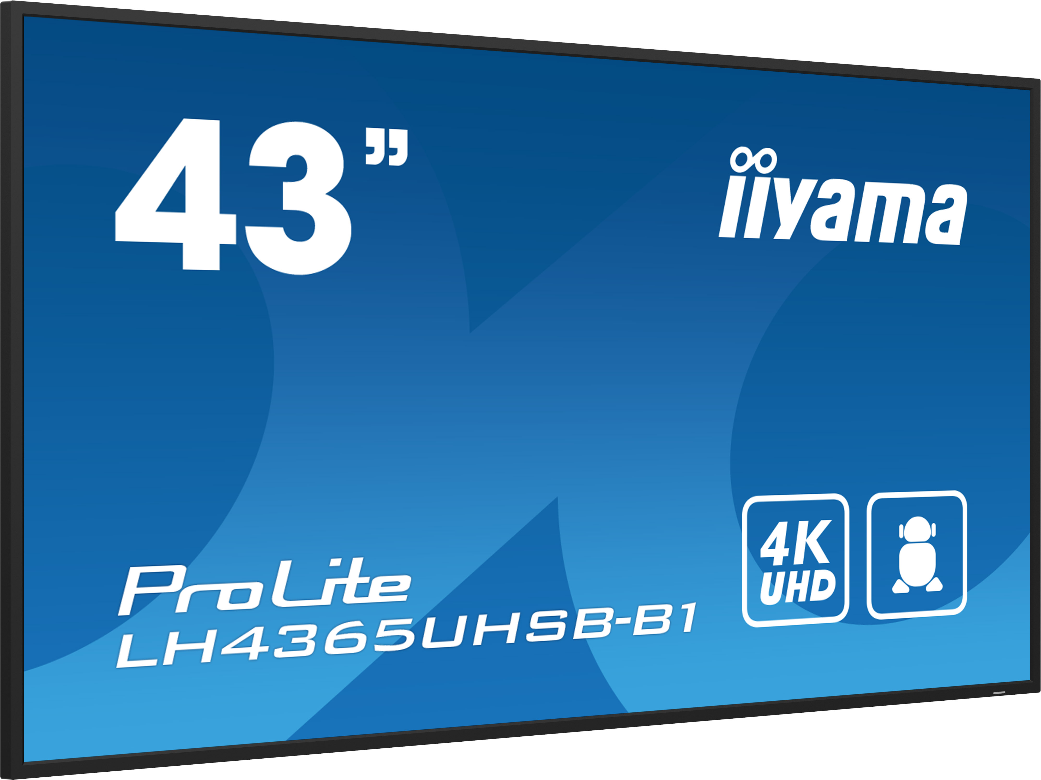 IIYAMA LH4365UHSBB1 109,22cm 43Zoll 3840x2160 UHD VA panel 800cdm2 12001 Static Contrast 8ms Landscape or Portrait mode