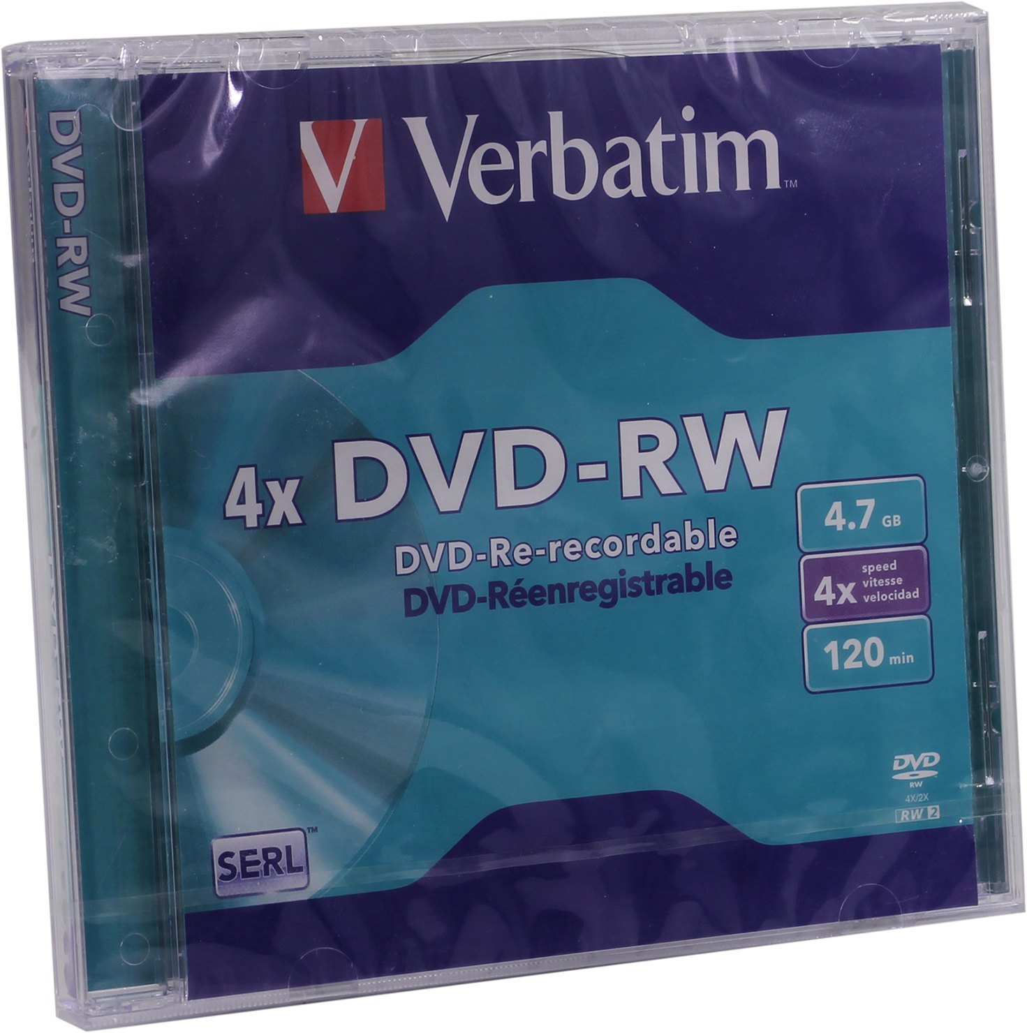 VERBATIM DVD-RW 4.7GB 4x (5) JC