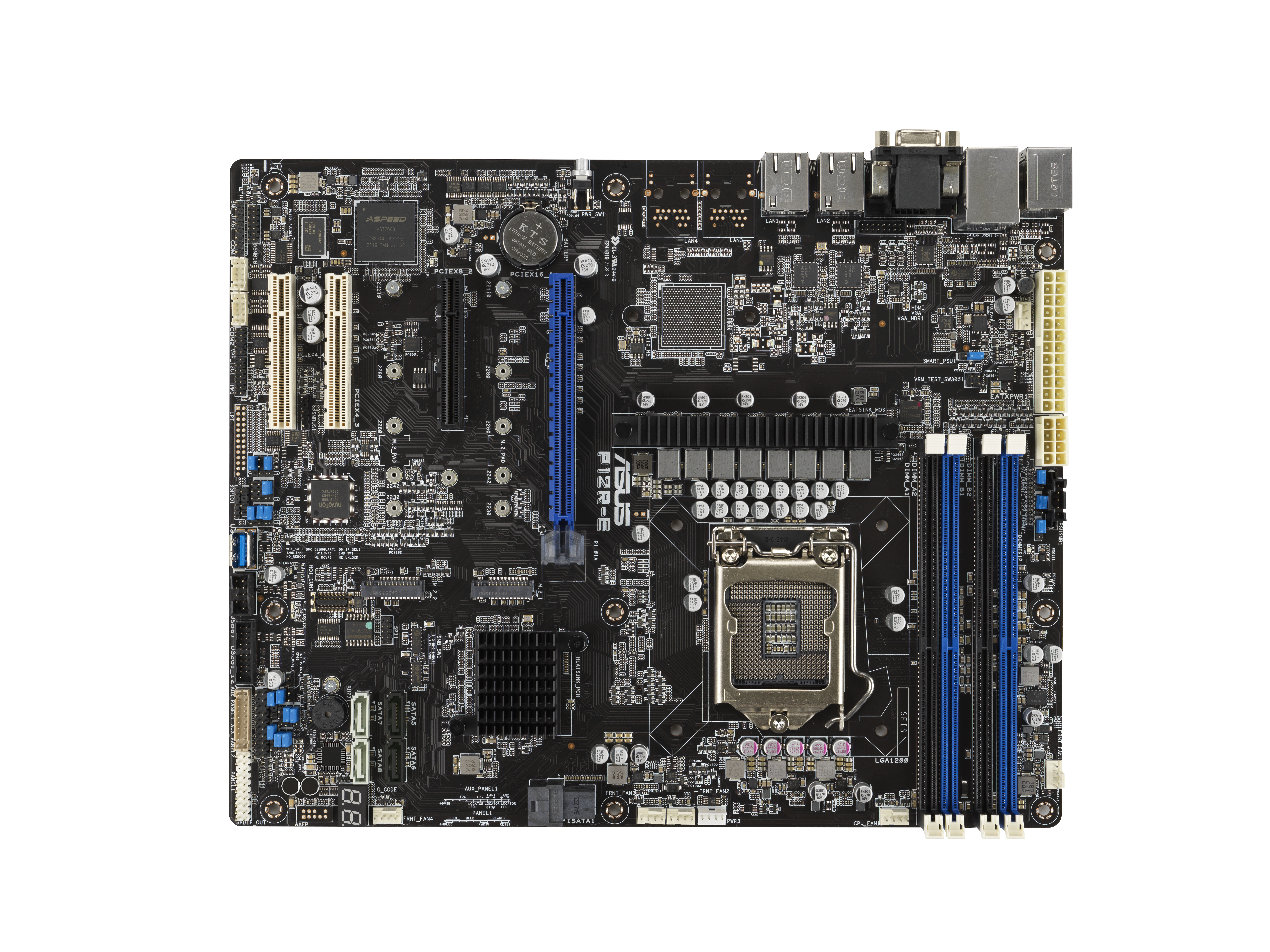 ASUS P12RE LGA1200 ATX Server MB 4xDDR4 2xM2 8xSATA