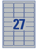 2.700 AVERY Zweckform Typenschildetiketten L6011-100 silber 63,5 x 29,6 mm 2.700 AVERY Zweckform Typenschildetiketten L6011-100 silber 63,5 x 29,6 mm