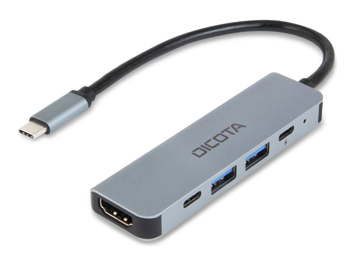 DICOTA USB-C 5-in-1 Video Hub 4K PD 100W DICOTA USB-C 5-in-1 Video Hub 4K PD 100W