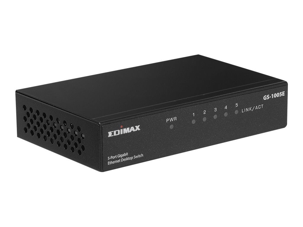 Edimax GS-1005E Gigabit Ethernet 5 Ports Desktop Switch,Metal Gehaeuse