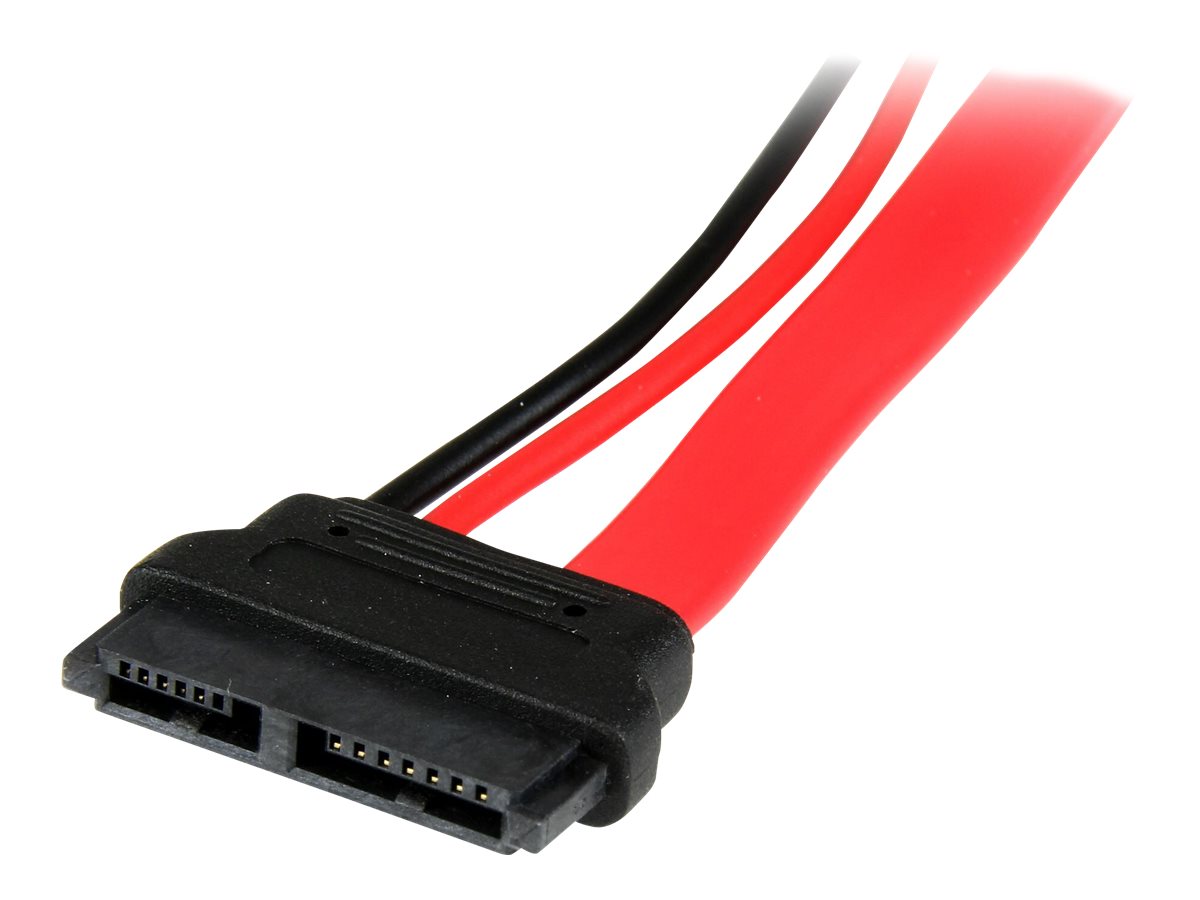 STARTECH.COM 6in Slimline SATA to SATA Adapter with Power - F/M STARTECH.COM 6in Slimline SATA to SATA Adapter with Power - F/M