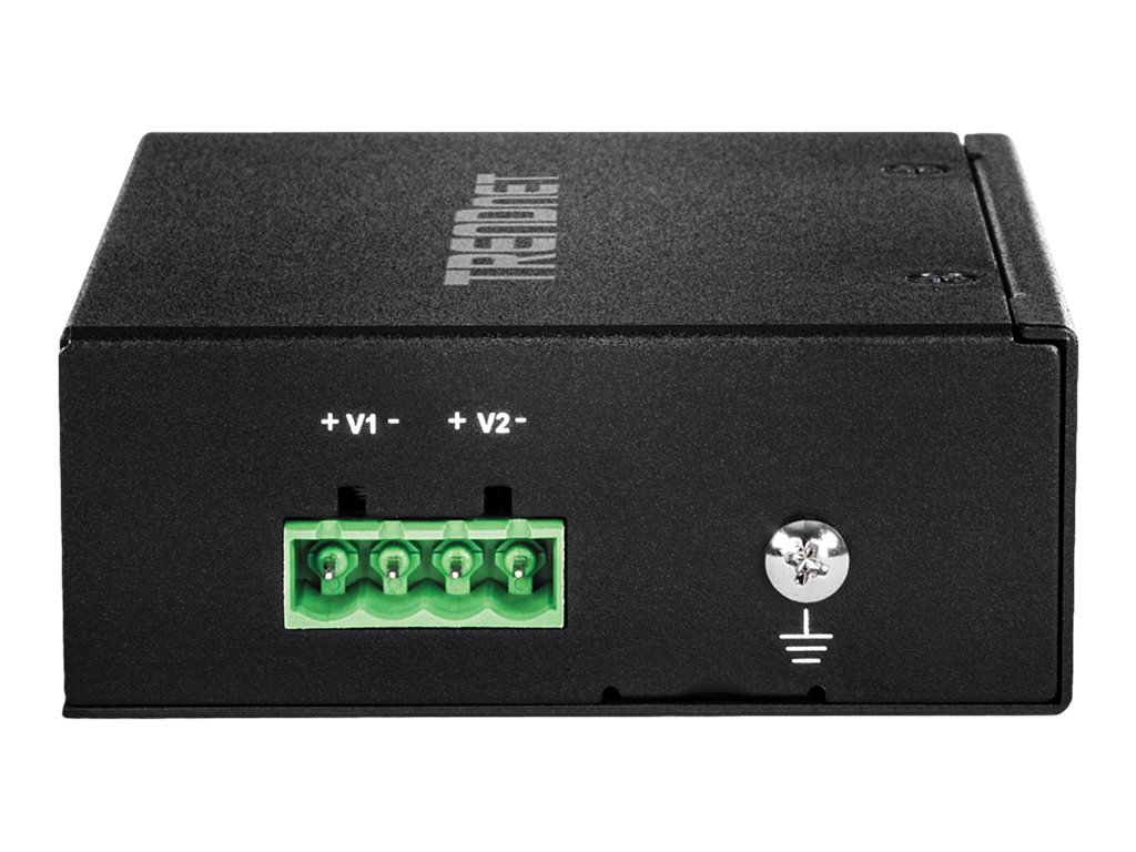 5-Port Industrial Fast Eth. PoE+ DIN-Rail Switch