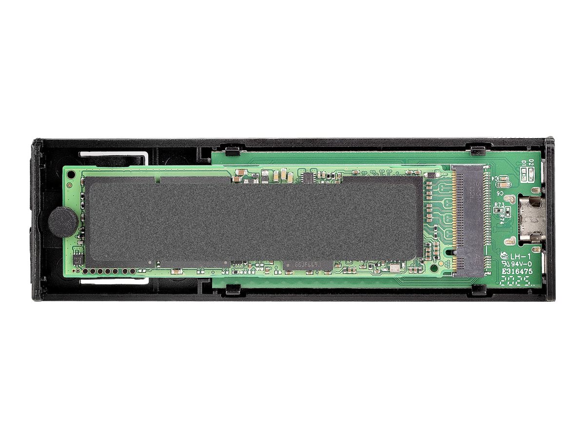 STARTECH.COM USB-C 10Gbps to M.2 NVMe or M.2 SATA SSD Enclosure Tool-free M.2 PCIe/SATA SSD Aluminum Enclosure USB-C & USB-A
