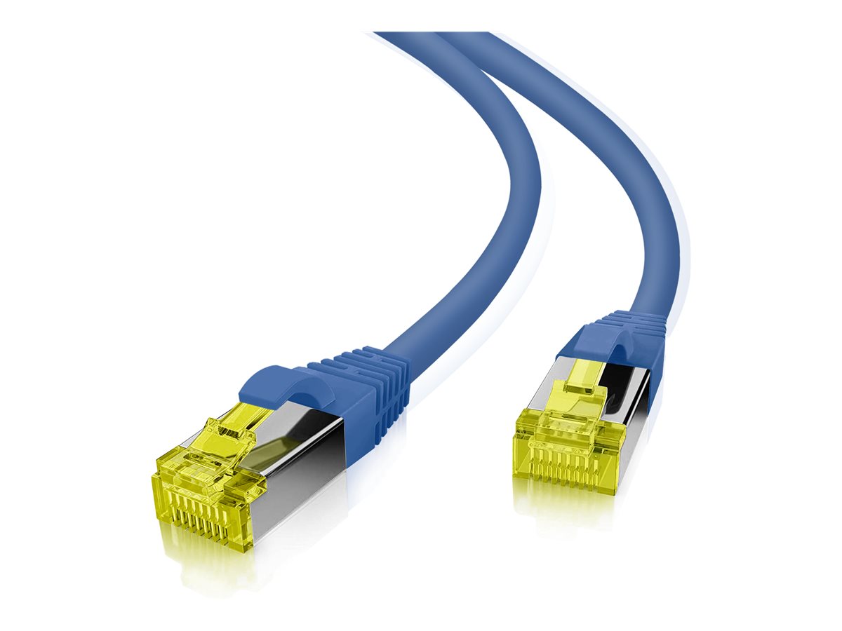 helos GRS zertifiziertes Cat 6a Patchkabel mit Cat 7 Rohkabel TPE blau 2,0m helos GRS zertifiziertes Cat 6a Patchkabel mit Cat 7 Rohkabel TPE blau 2,0m