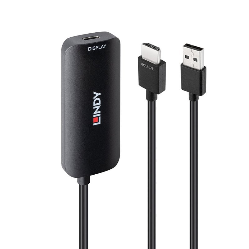LINDY HDMI auf USB Typ C Konverter mit USB Power