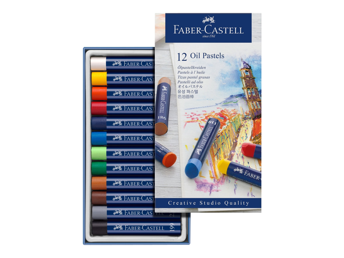 FABER-CASTELL Pastell oelkreide farbsortiert 12 St.