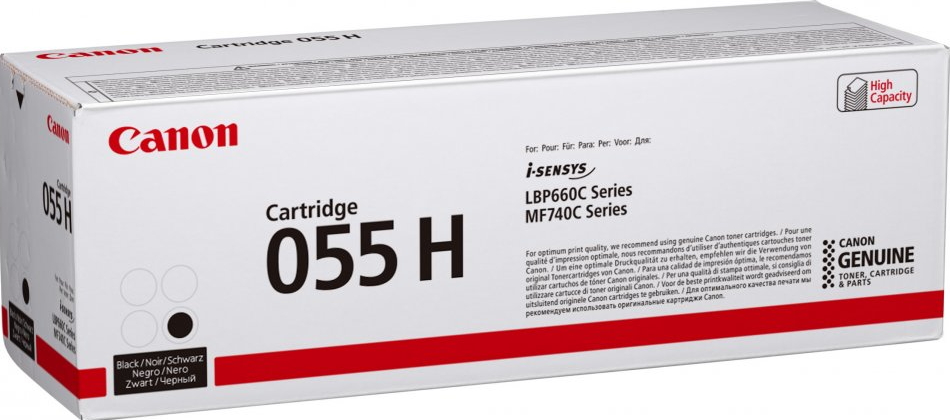 Canon 055 H Hohe Ergiebigkeit Schwarz Original Tonerpatrone