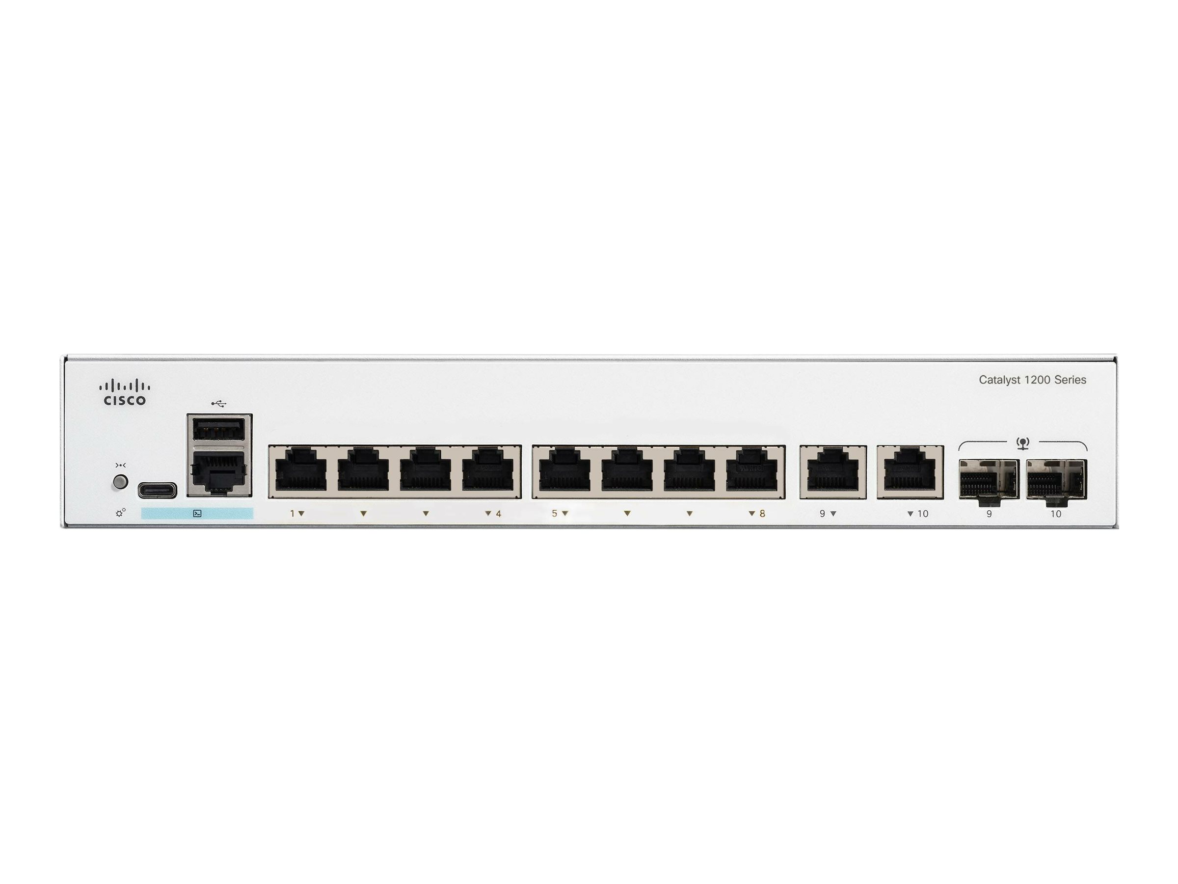 CISCO Catalyst 1200 8-Port Switch / Data-Only / 2 x 1G SFP Uplinks / external power supply