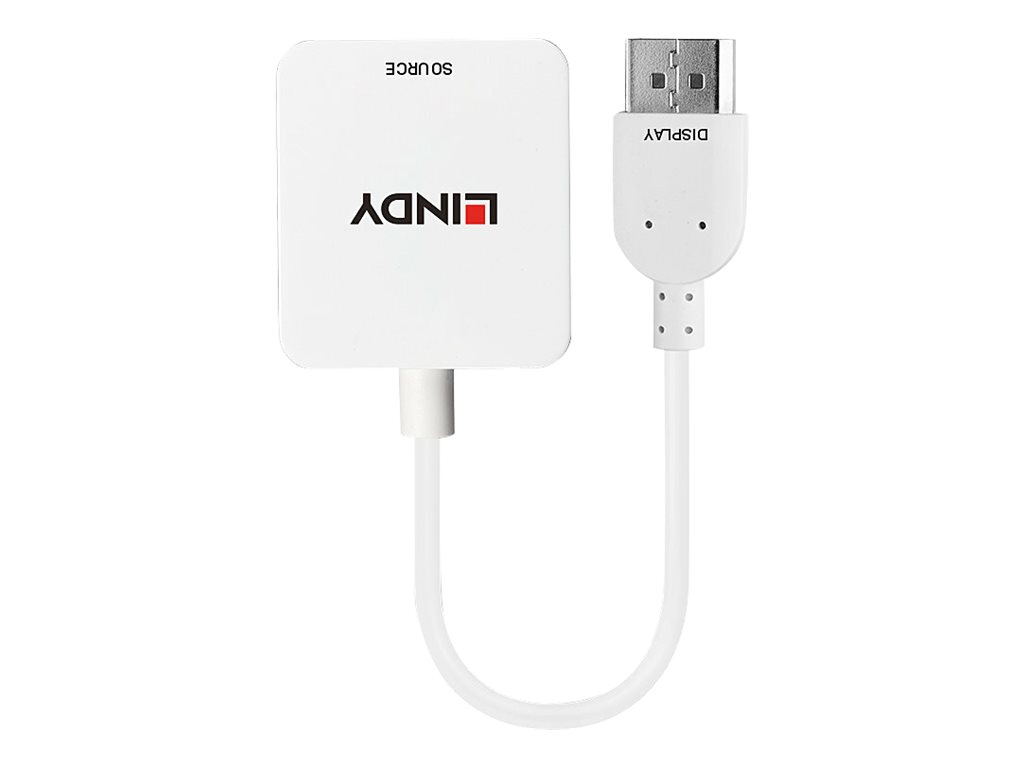LINDY Konverter HDMI auf DisplayPort bis 4K 3840x2160 HDMI 2160p30 und DVI 1920x1200, DP 12a kompatibel