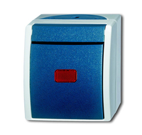 Busch-Jaeger Kontrollwechselschalter 2601/6 SKW-53 ocean 10A 1polig gr/blgr Busch-Jaeger Kontrollwechselschalter 2601/6 SKW-53 ocean 10A 1polig gr/blgr
