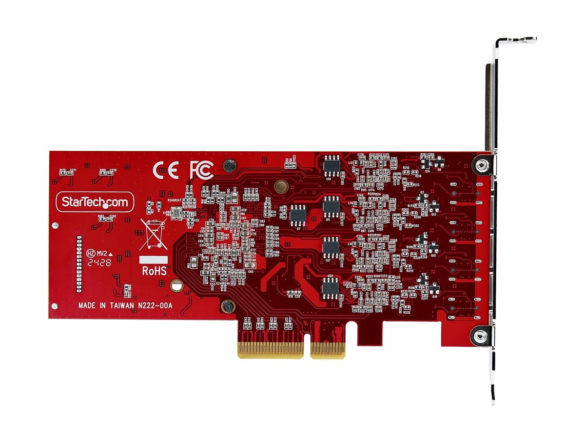 STARTECHCOM 4Port USBC 10Gbps PCIe Karte 4x Separate USB 32 Kontroller PCI Express 30 Standardprofil Bugel TAA
