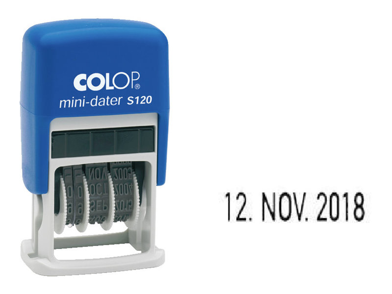 COLOP Datumstempel MiniDater S 120 selbstfärbend schwarz, 1 St