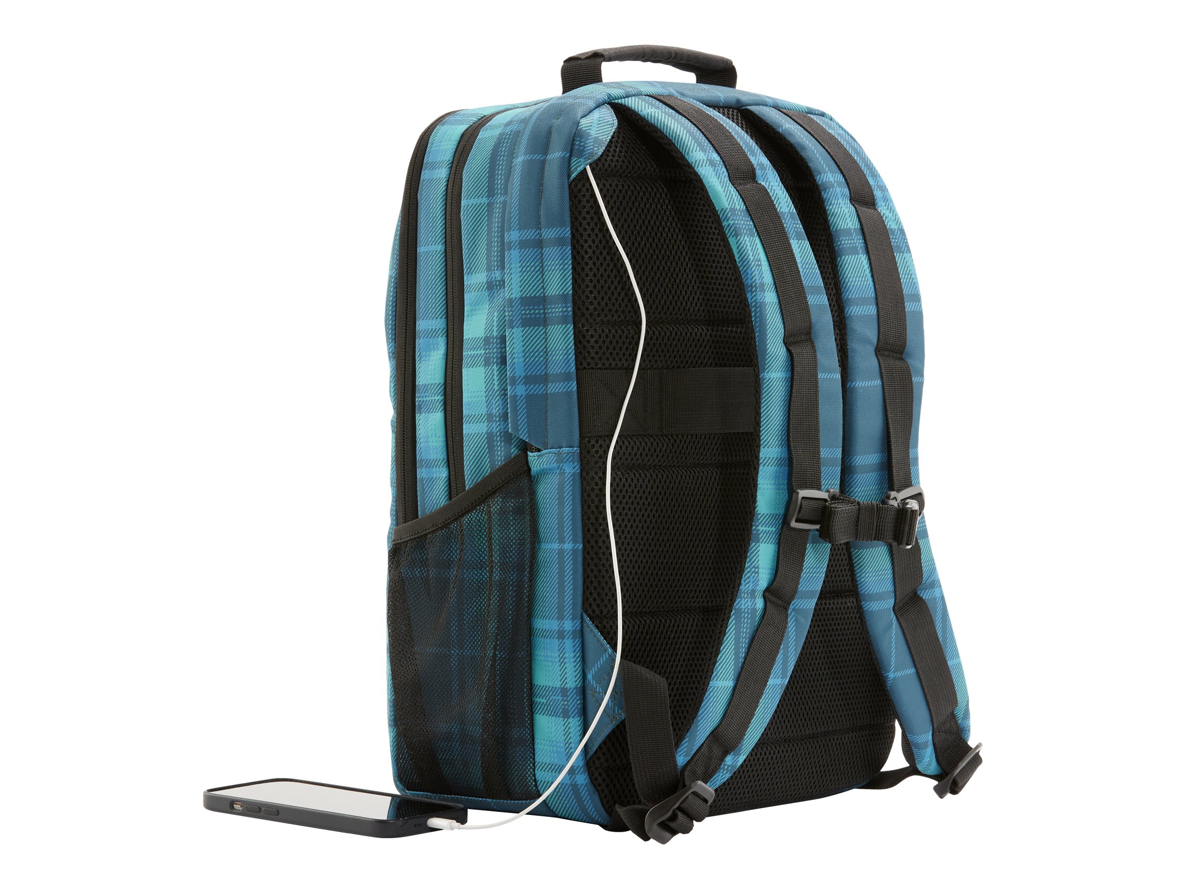 HP Campus XL Tartan plaid Backpack (P)