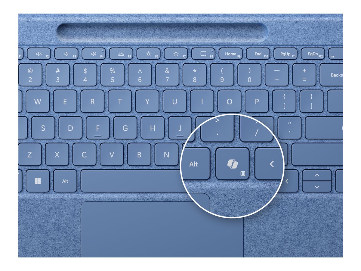 MICROSOFT Surface Pro Flex Keyboard mit Slim Pen Helles Saphirblau Projekt Retail (P)
