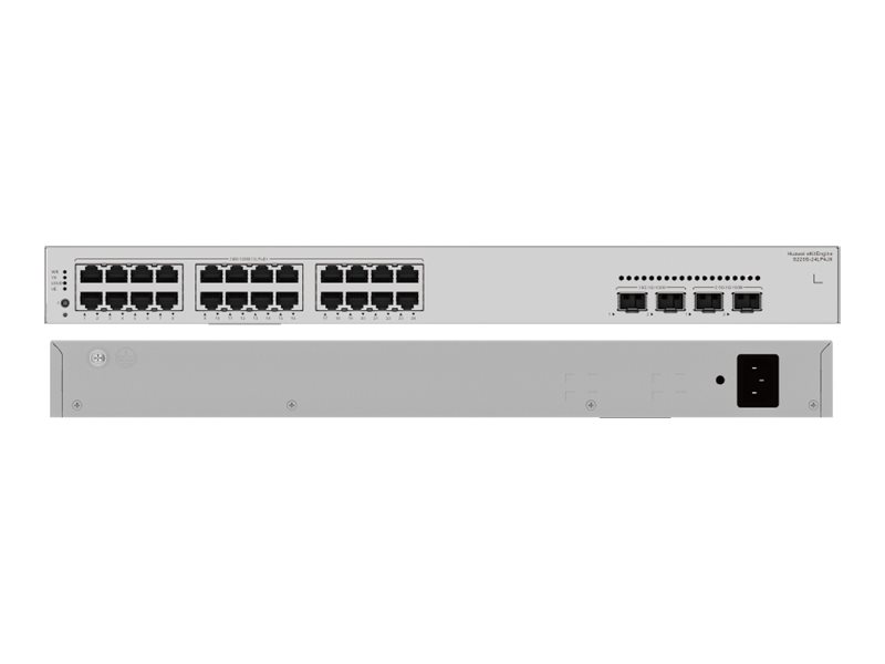 HUAWEI Data Communication S220S-24LP4JX S220S-24LP4JX S220S-24LP4JX 24x10/100/1000BASE-T ports 195 W PoE+ 2x10GE SFP+ ports HUAWEI Data Communication S220S-24LP4JX S220S-24LP4JX S220S-24LP4JX 24x10/100/1000BASE-T ports 195 W PoE+ 2x10GE SFP+ ports