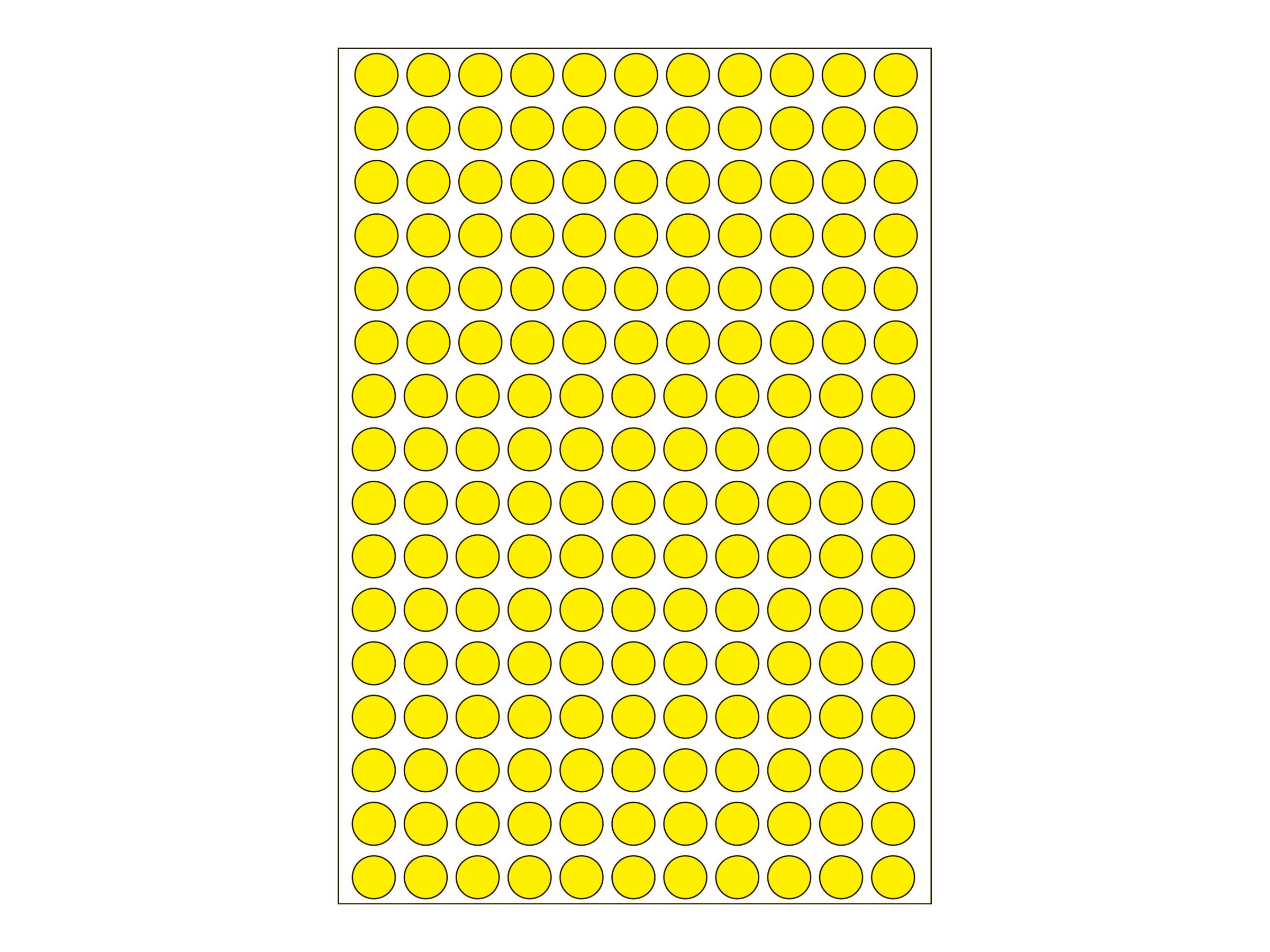 HERMA Klebepunkte 2211 gelb Ø 8,0 mm, 5.632 St. HERMA Klebepunkte 2211 gelb Ø 8,0 mm, 5.632 St.