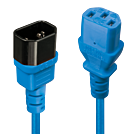 LINDY 2m IEC Verlaengerung blau