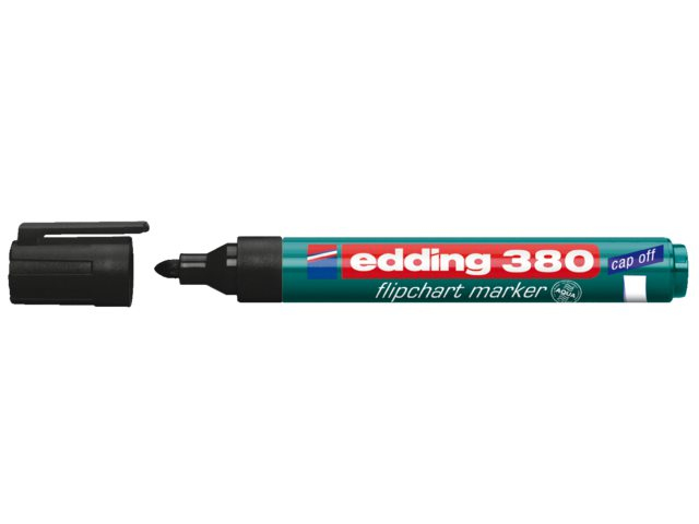 edding 380 Flipchart-Marker schwarz 1,5 - 3,0 mm, 10 St.