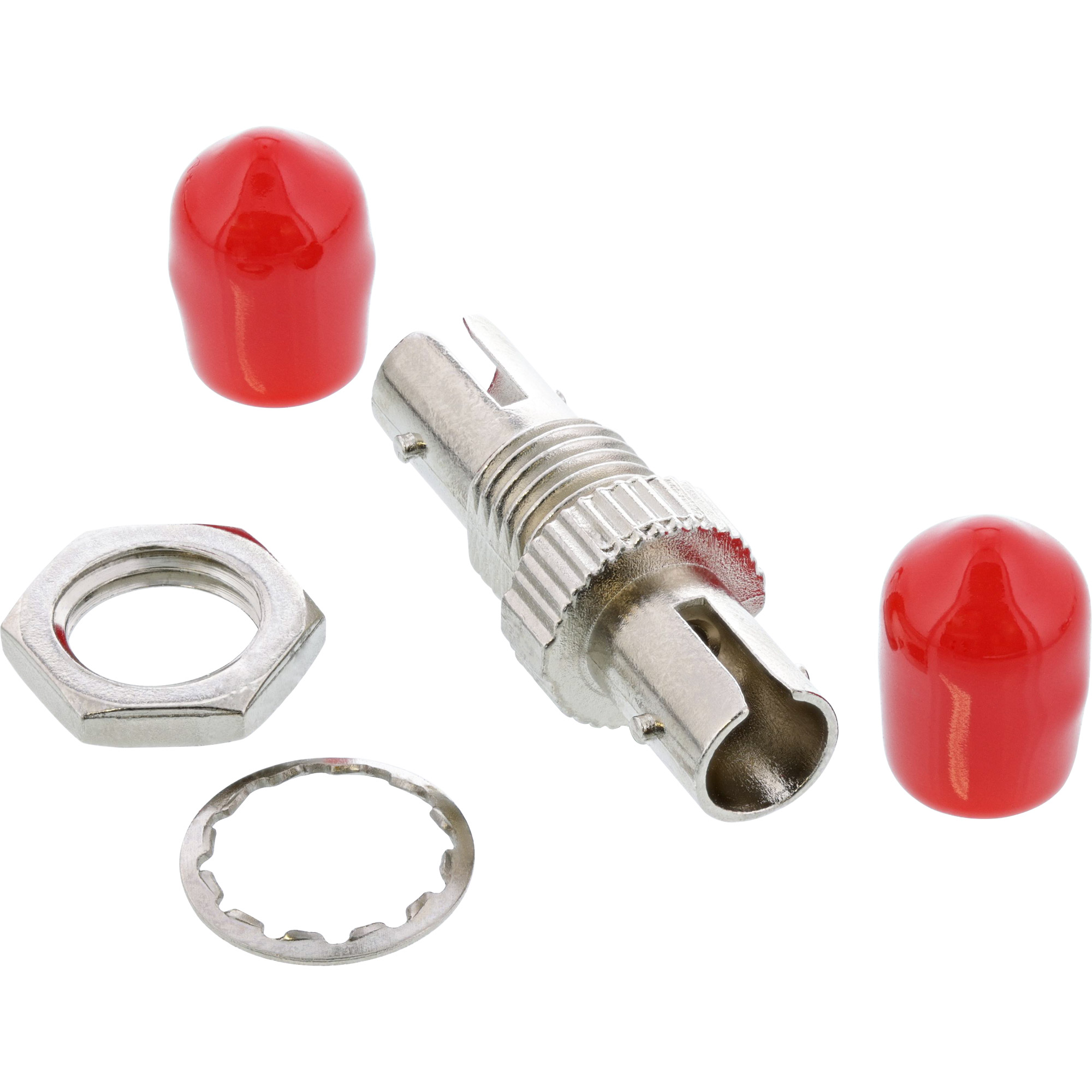 INLINE LWL Kupplung Simplex ST/ST Multimode Keramikhuelse INLINE LWL Kupplung Simplex ST/ST Multimode Keramikhuelse