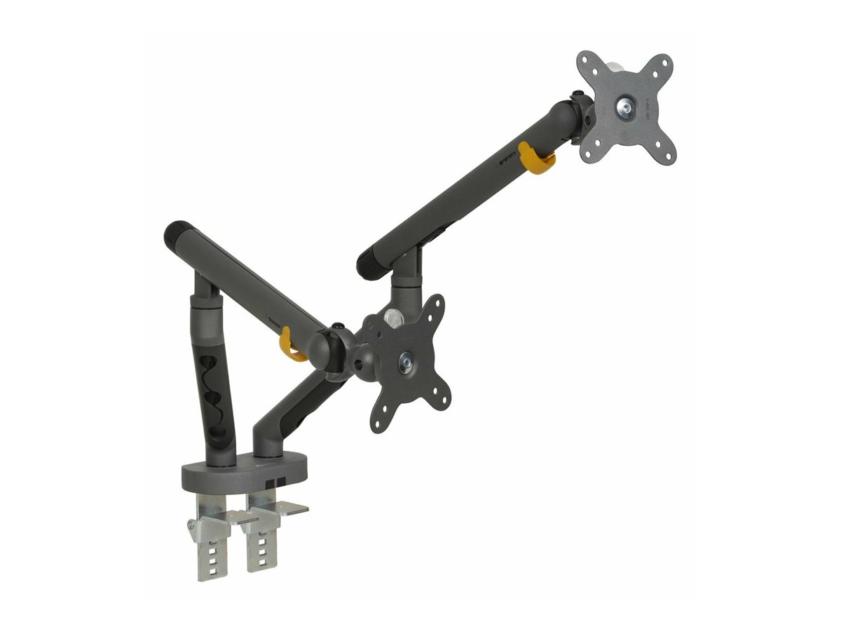 BakkerElkhuizen BE Flexible Dual Monitorarm Dark Grey