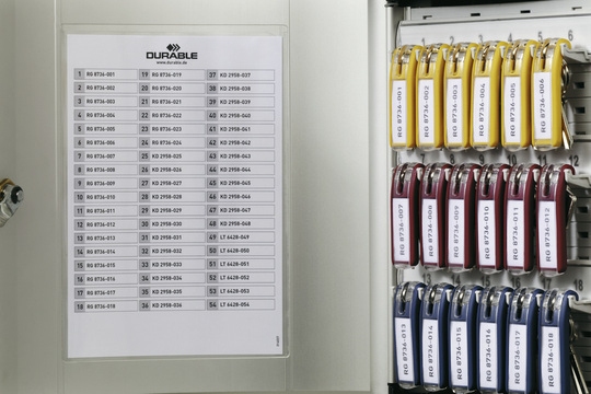 DURABLE Schluesselkasten alu mit 36 Haken Zylinderschloss