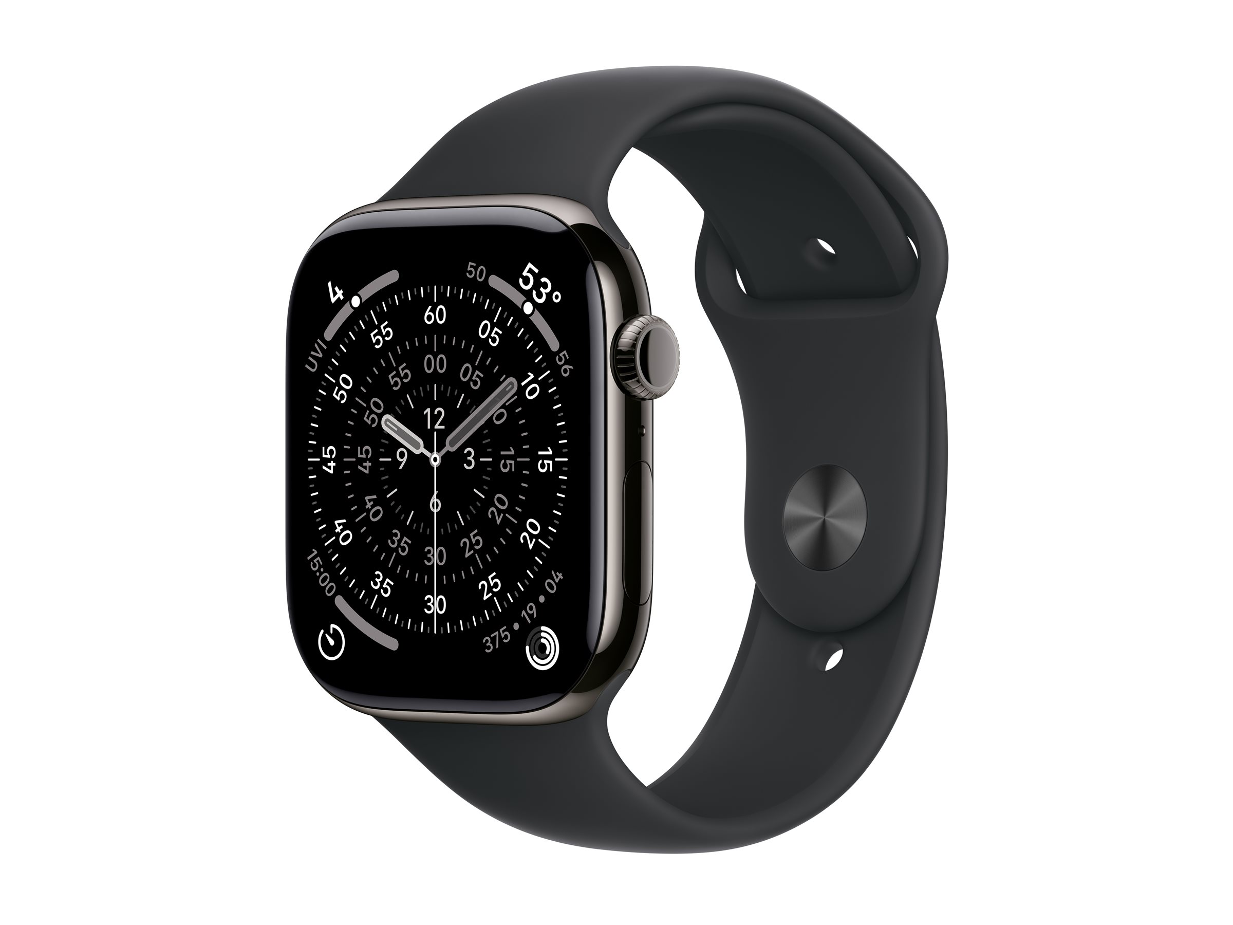 APPLE Watch Series 11 GPS + Cellular 46mm Slate Titanium Case with Black Sport Band - M/L APPLE Watch Series 11 GPS + Cellular 46mm Slate Titanium Case with Black Sport Band - M/L