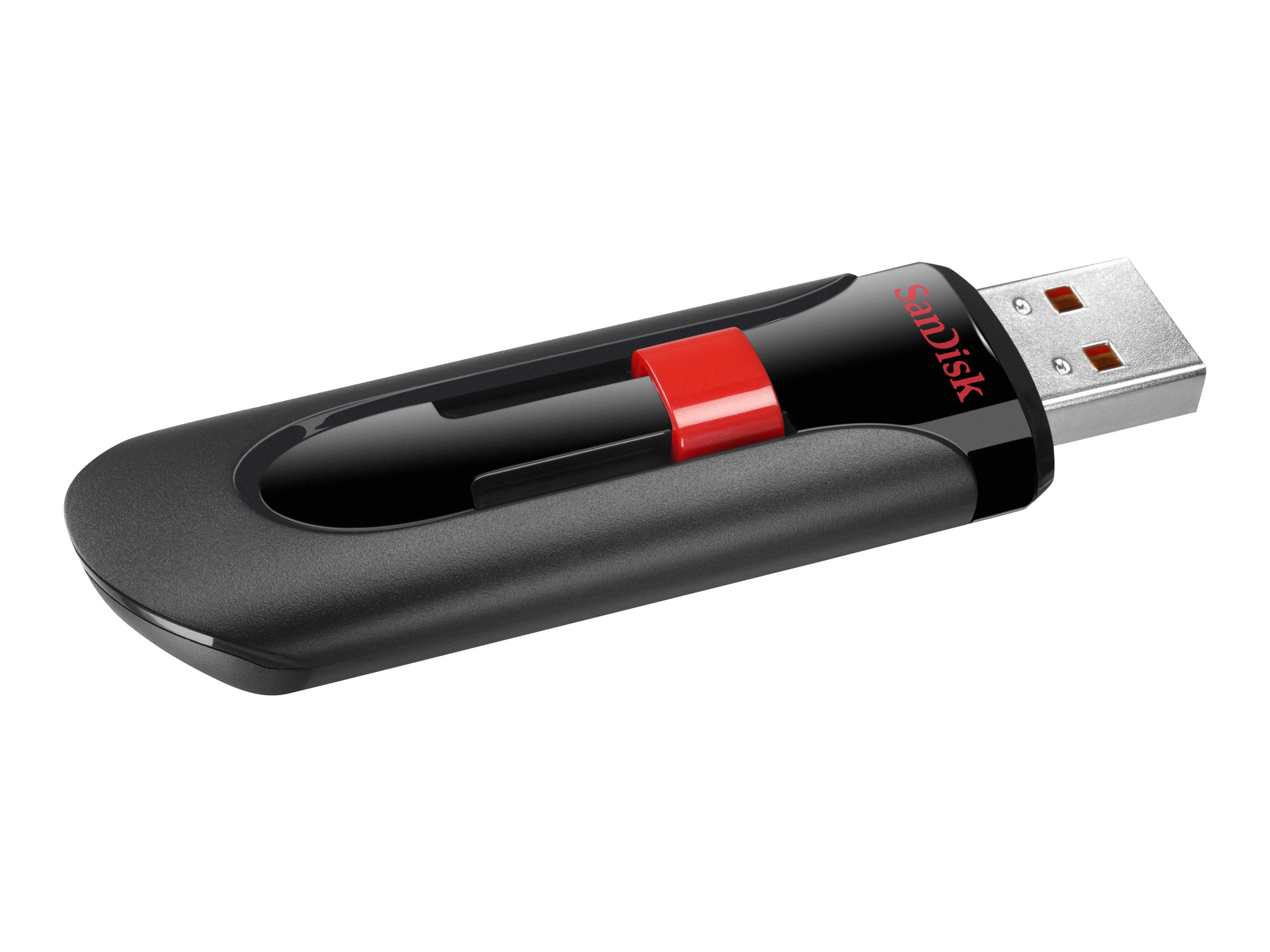 SanDisk USB-Stick Cruzer Glide schwarz, rot 128 GB