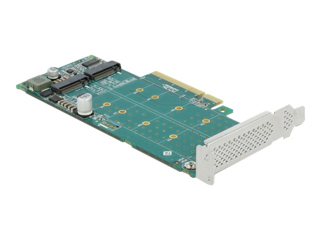 Delock PCI Express x8 Karte zu 2 x intern NVMe M2 Key M Bifurcation