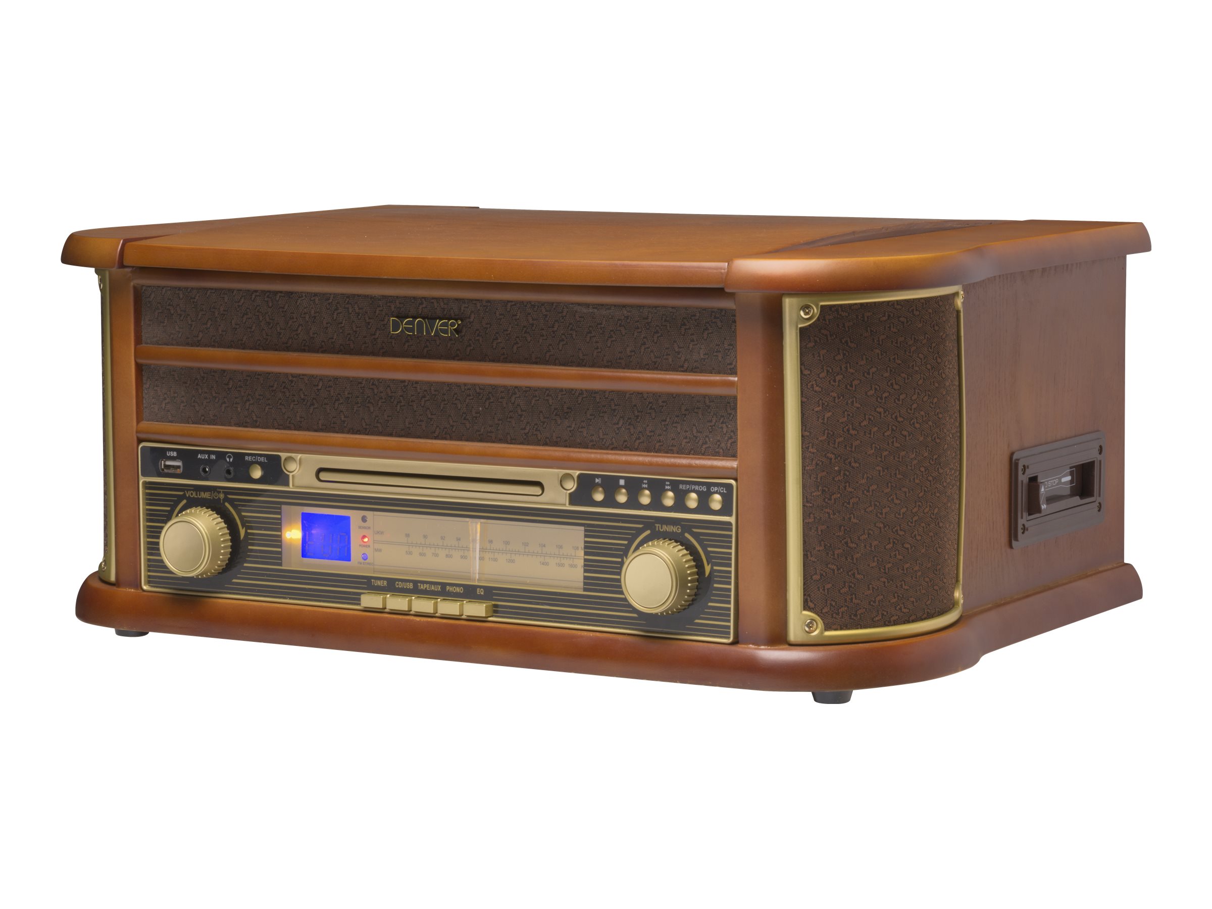 Retro Musik-Center mit Plattenspieler MCR-50MK3