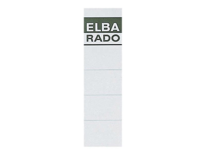 10 ELBA Einsteck-RÃ¼ckenschilder weiÃ fÃ¼r 8,0 cm RÃ¼ckenbreite