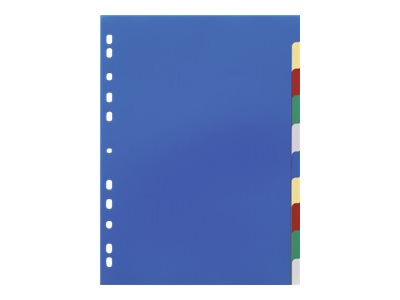 DURABLE Ordnerregister Vollformat blanko blau, gelb, rot, gruen, grau 10-teilig, 1 Satz DURABLE Ordnerregister Vollformat blanko blau, gelb, rot, gruen, grau 10-teilig, 1 Satz