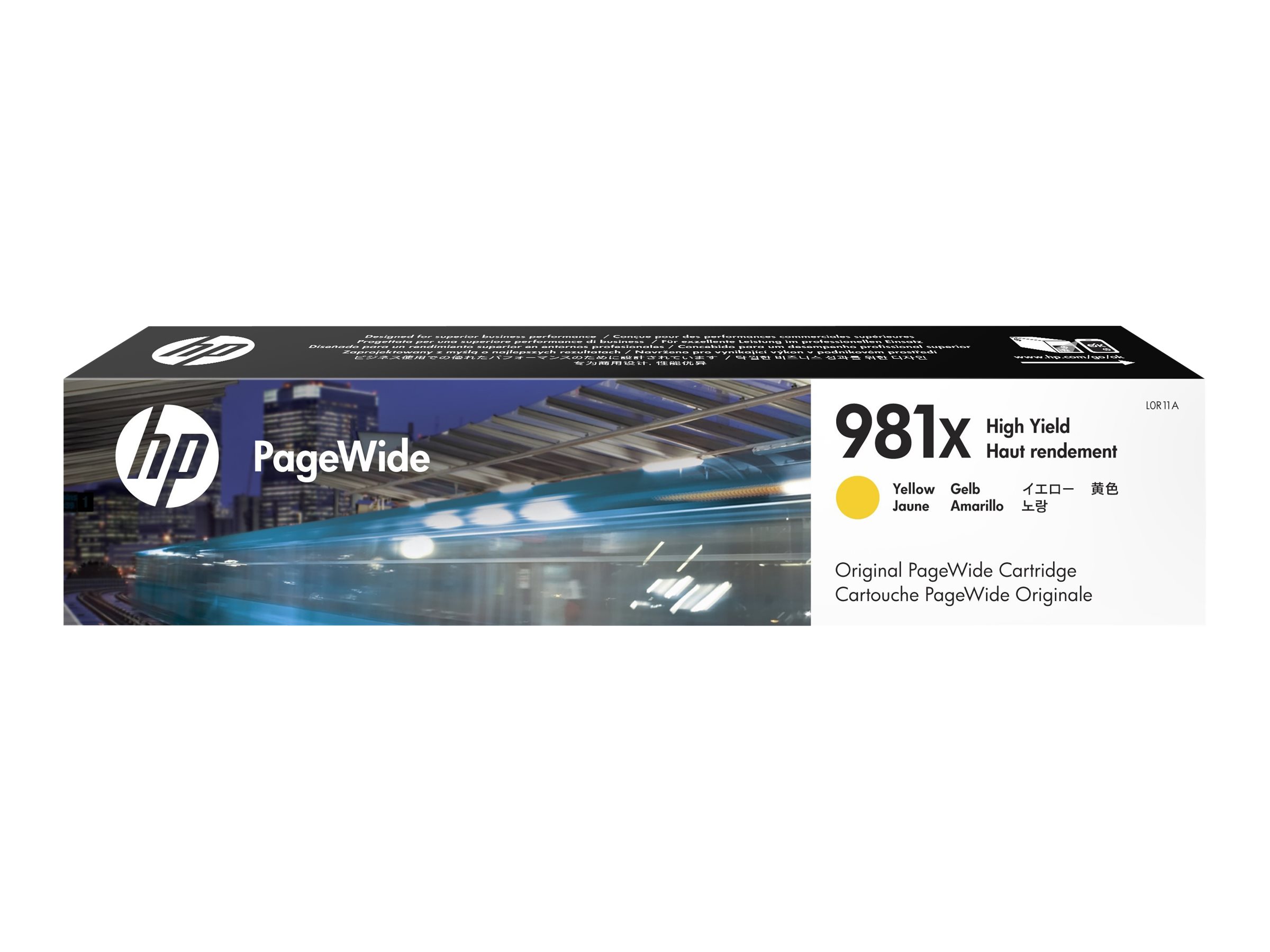 HP 981X High Yield Gelb PageWide Cartridge HP 981X High Yield Gelb PageWide Cartridge