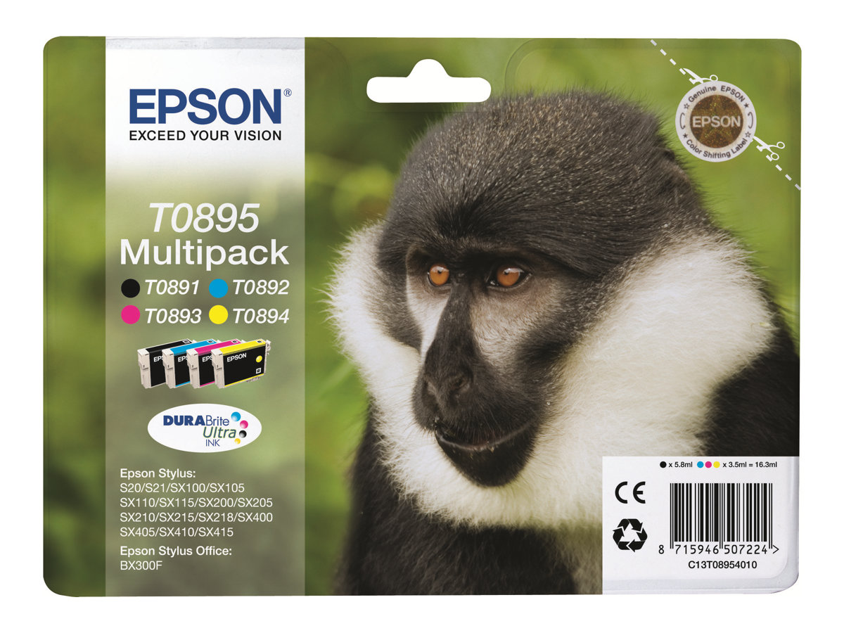 C13T08954010 EPSON BX Tinte (4) cmyk C13T08954010 EPSON BX Tinte (4) cmyk