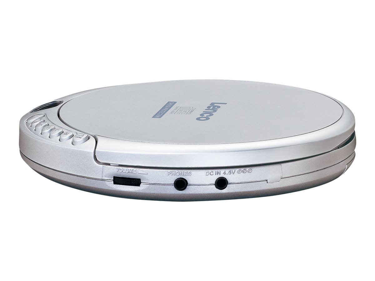Lenco CD-201SI portabler CD Player/ Discman (Silber)