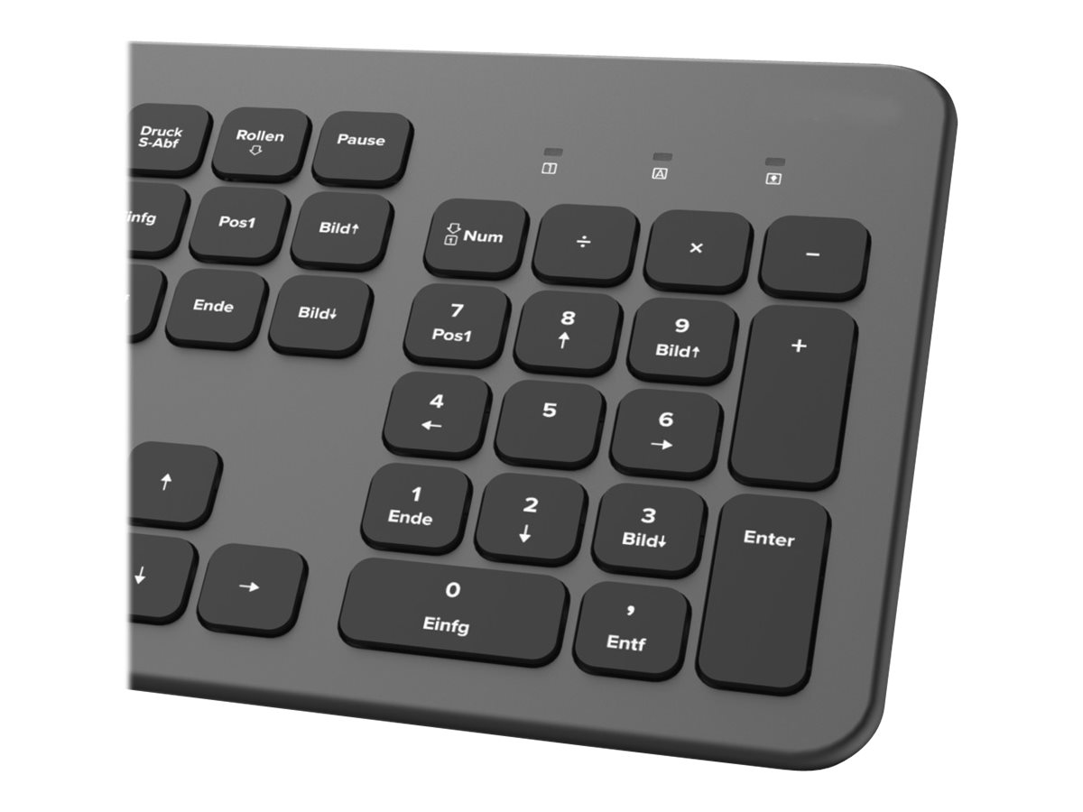 hama KW-700 Tastatur kabellos schwarz, anthrazit