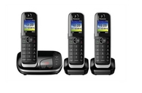 Panasonic Schnurlostelefon mit AB KX-TGJ323GB Trio - schwarz