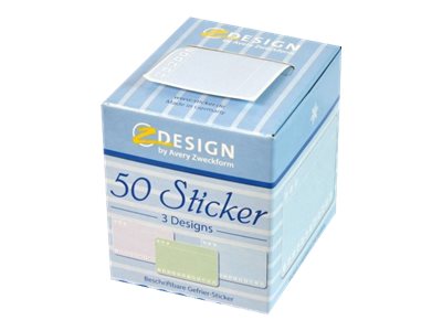 AVERY Zweckform Tiefkühletiketten 56822 Eiskristalle 58,0 x 38,0 mm, 50 Etiketten