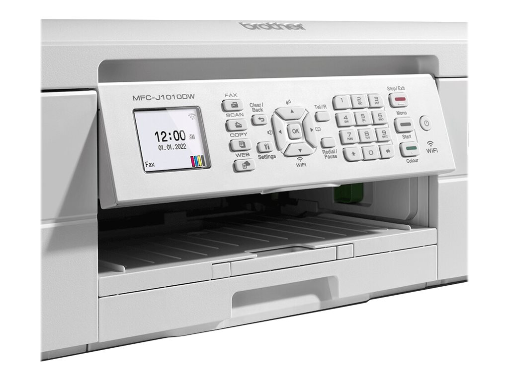 brother MFC-J1010DW 4 in 1 Tintenstrahl-Multifunktionsdrucker weiss