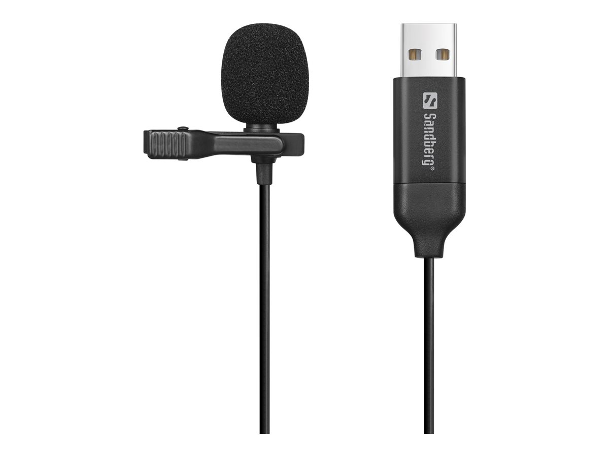 SANDBERG Streamer USB Clip Microphone SANDBERG Streamer USB Clip Microphone
