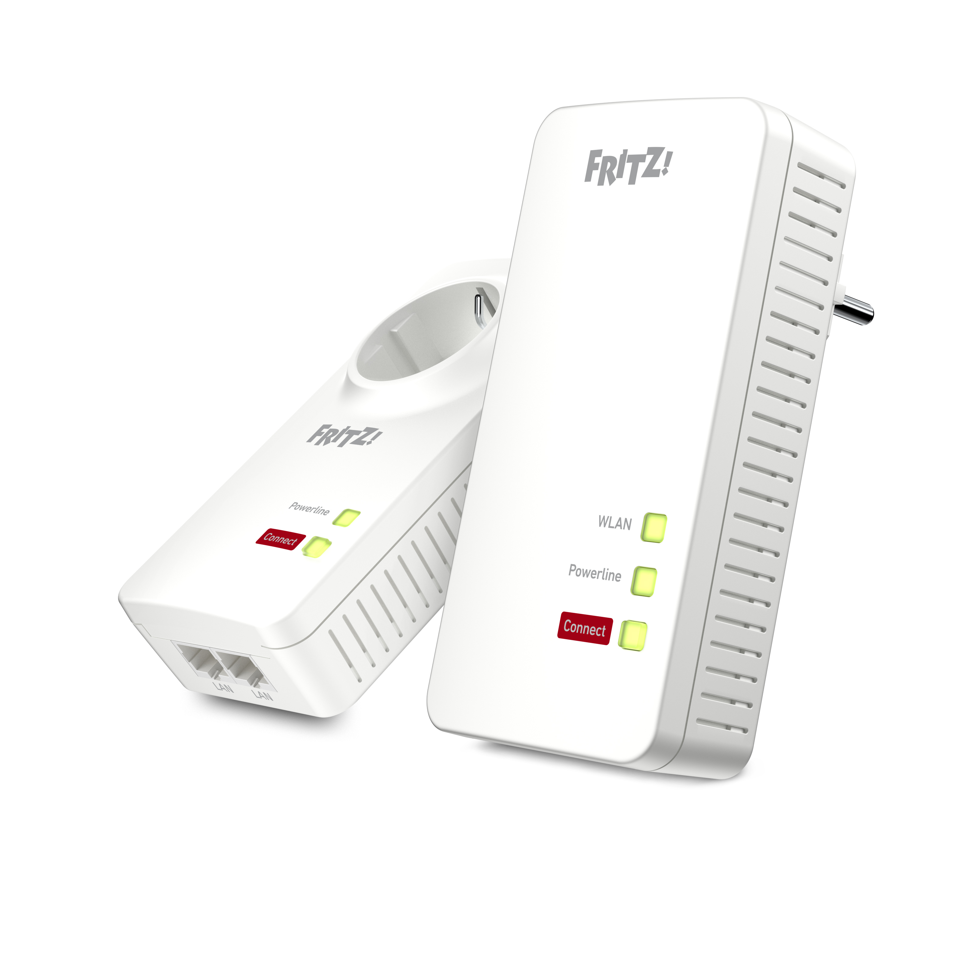 FRITZ Powerline 1260 WLAN PowerlineAdapterSet, 1 Set