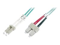 DIGITUS LWL Patchkabel LC -> SC 3.00m  Multimode Duplex OM4