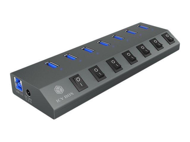 ICYBOX IB-HUB1701-C3 7-port hub with USB 3.0 Type-C and Type-A interface and BC 1.2 support ICYBOX IB-HUB1701-C3 7-port hub with USB 3.0 Type-C and Type-A interface and BC 1.2 support
