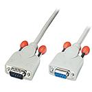LINDY RS232 Verlaengerungskabel 9 Pol 2m Sub-D Stecker an 9 Pol Sub-D Kupplung 1:1