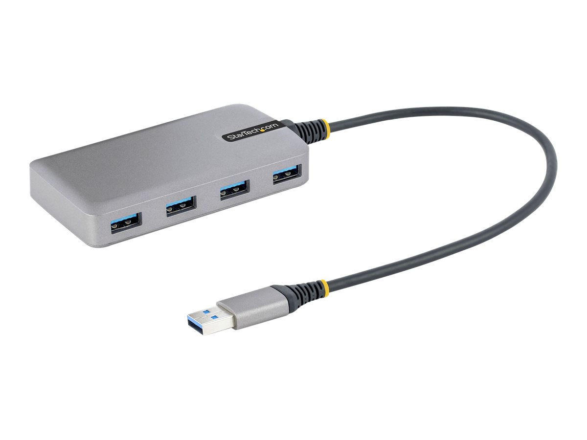 STARTECH.COM 4-Port USB Hub USB 3.0 5Gbps Bus Powered USB-A to 4xA w/ Optional Auxiliary Power Portable Laptop USB Hub 1ft/30cm STARTECH.COM 4-Port USB Hub USB 3.0 5Gbps Bus Powered USB-A to 4xA w/ Optional Auxiliary Power Portable Laptop USB Hub 1ft/30cm